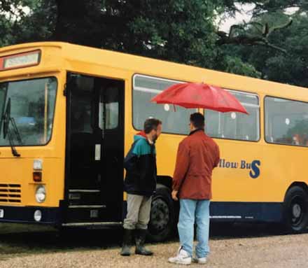 Dennis Domino Optare Yellow Bus